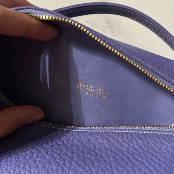 SOLD! Perfect condition, Vintage Purple Loro Piana L-19 Pouch - Picture 5 of 5